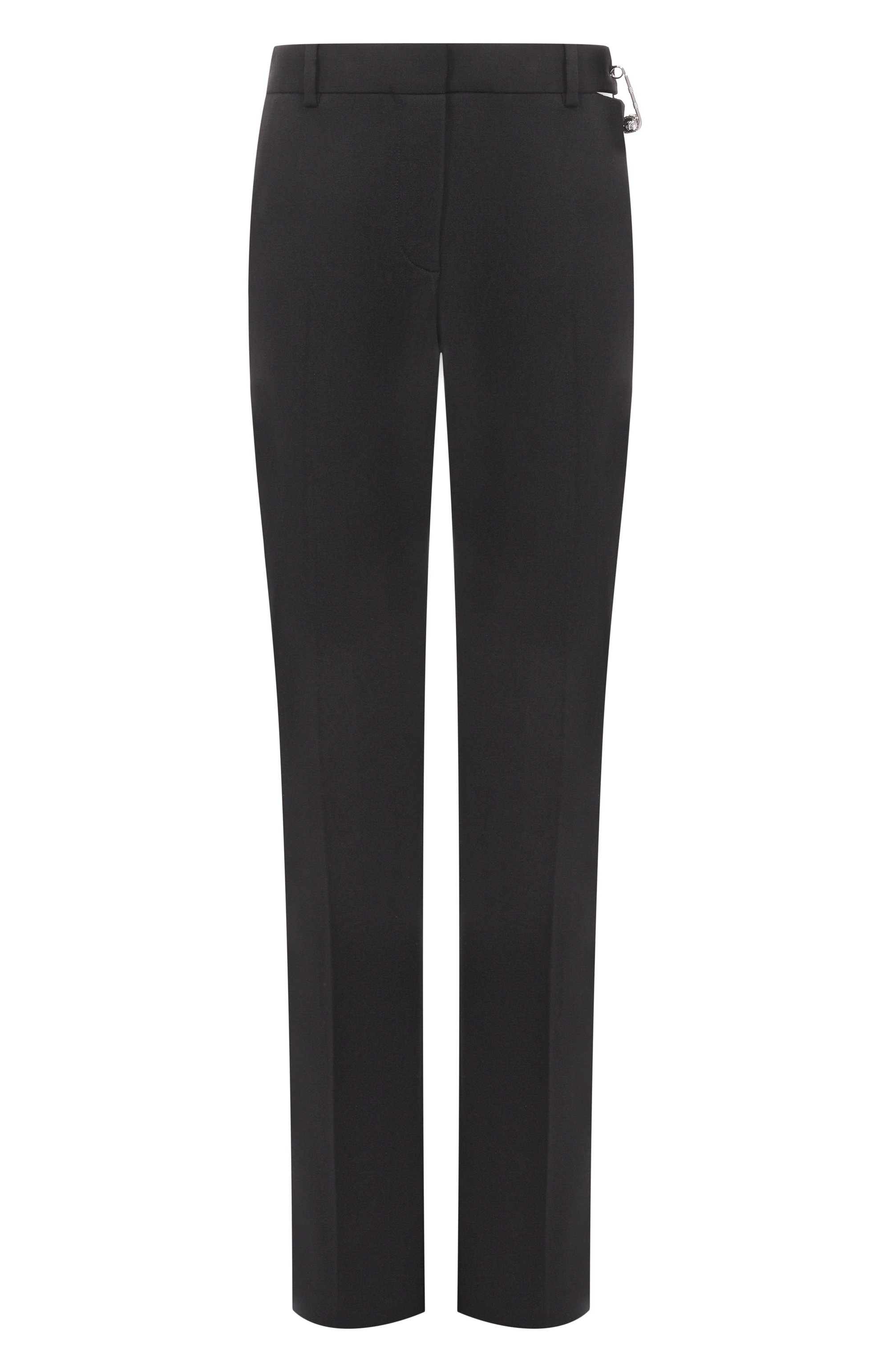 Шерстяные брюки VERSACE черного цвета по цене 124500 руб., арт. 1018021/1A12258, фото 1 Шерстяные брюки VERSACE, арт. 1018021/1A12258, фото 1