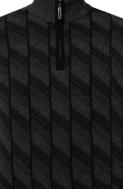 Свитер из кашемира и шерсти STEFANO RICCI темно-серого цвета по цене 148000 руб., арт. K808080L01/F24370, фото 5 Свитер из кашемира и шерсти STEFANO RICCI, арт. K808080L01/F24370, фото 5