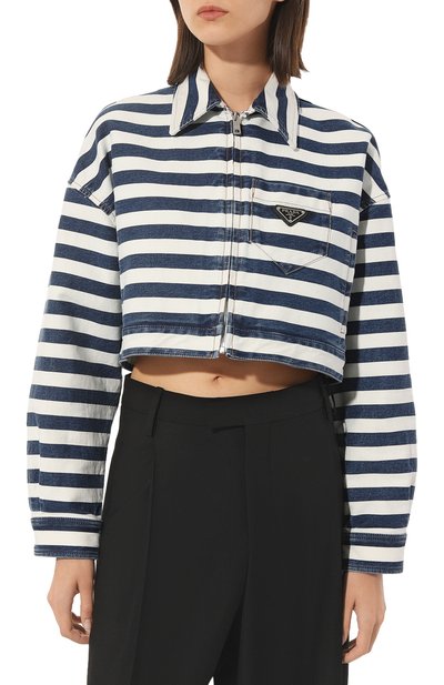 Джинсовая куртка PRADA, арт. GFB288-10G2-F0008-221, фото 3