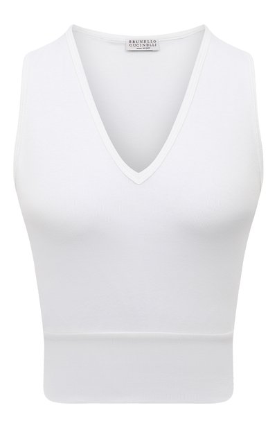 Женский хлопковый топ BRUNELLO CUCINELLI, арт. M0TC836S32
