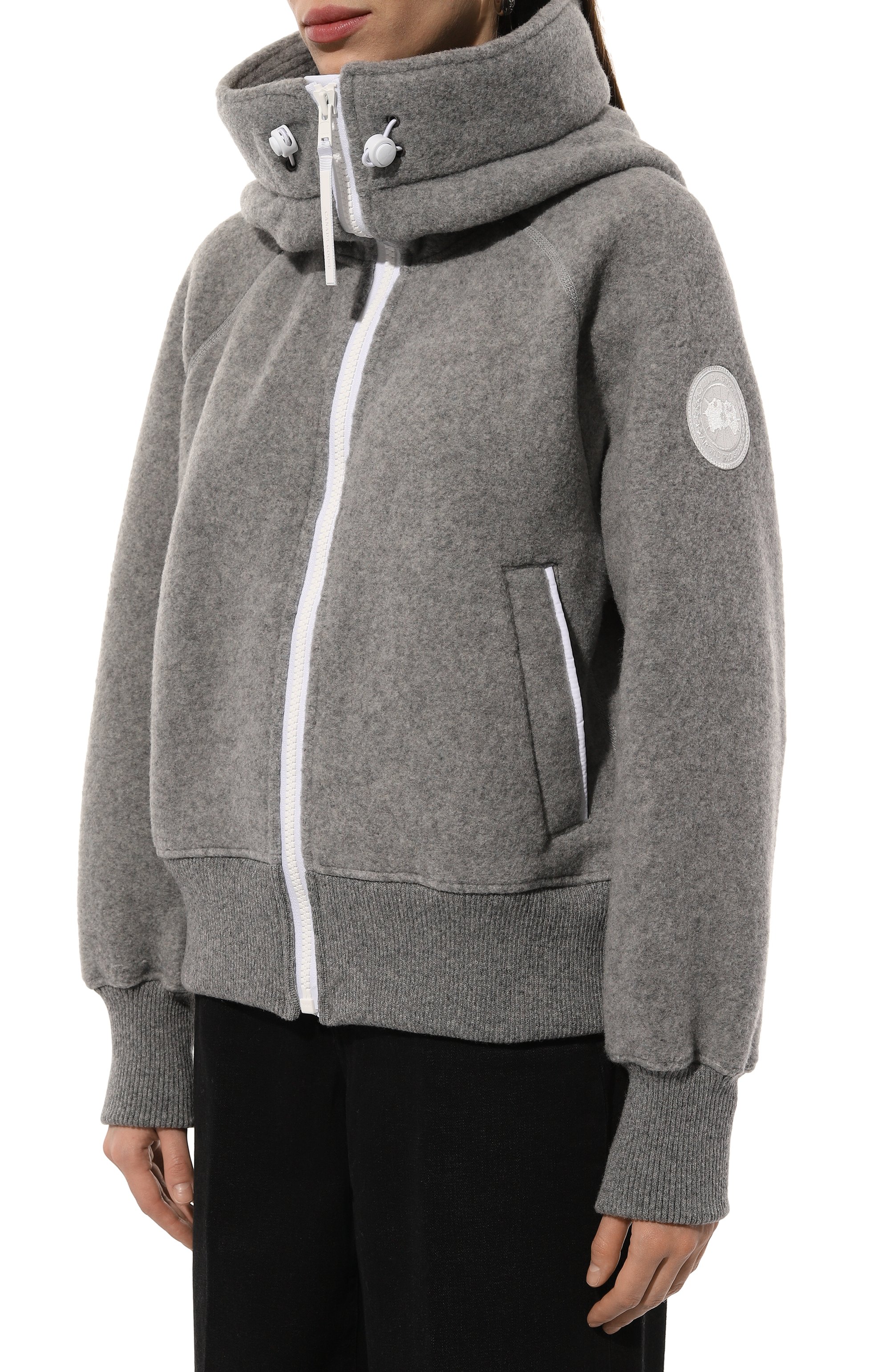 Толстовка CANADA GOOSE серого цвета по цене 117000 руб., арт. 7102W1, фото 3 Толстовка CANADA GOOSE, арт. 7102W1, фото 3