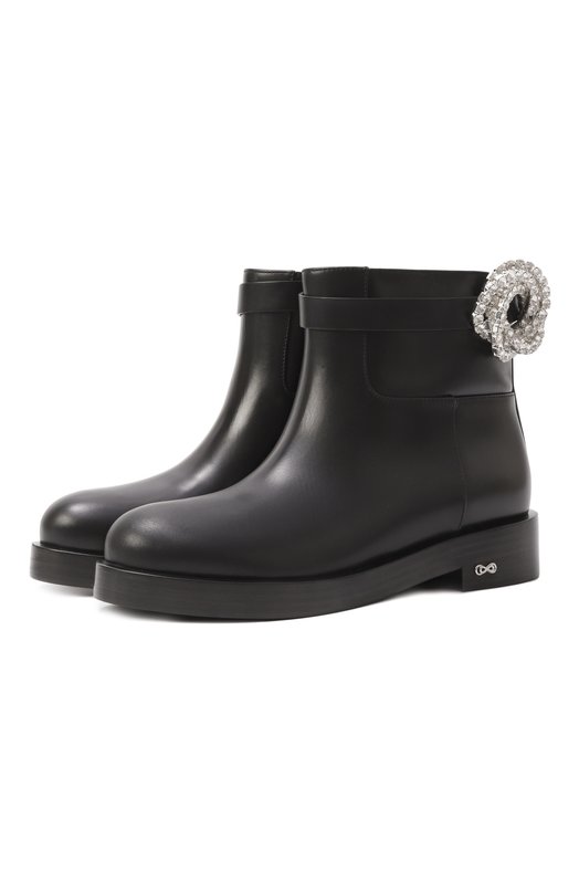 Кожаные ботинки Galaxy Mach & Mach PF24-S0751-40-CLF-BLK Чёрный PF24-S0751-40-CLF-BLK