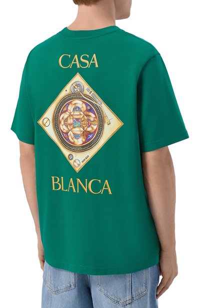 Хлопковая футболка CASABLANCA, арт. M-SS26-JTS-001-03, фото 4