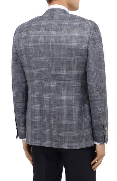 Пиджак из шерсти и шелка CANALI, арт. 21288/CF01079/02, фото 4