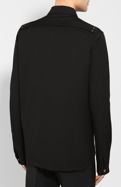 Хлопковая рубашка RICK OWENS, арт. RR20S7729/TEEW5, фото 4