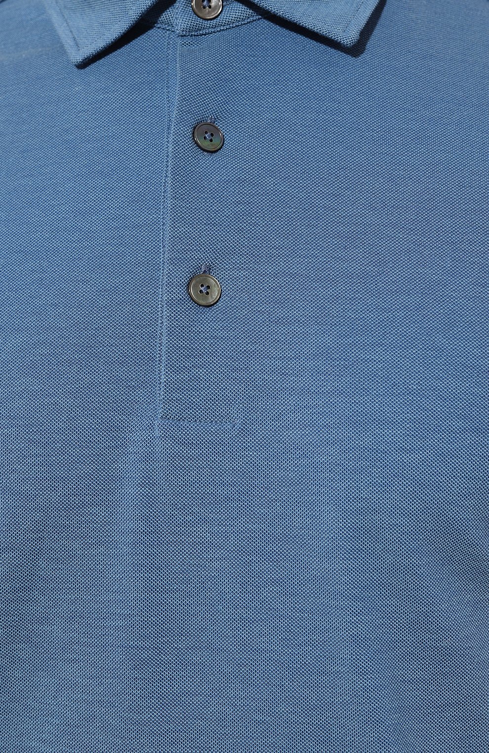 Поло из хлопка и шелка ZEGNA, арт. E8319A5/B773, фото 5