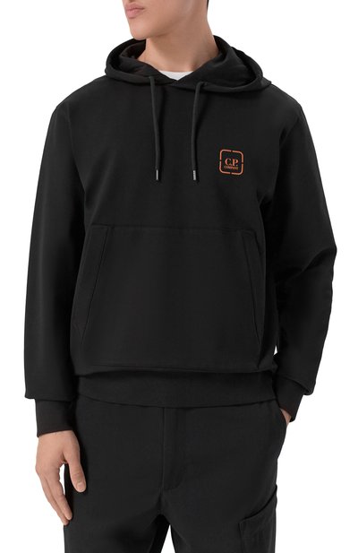 Хлопковое худи C.P. COMPANY черного цвета по цене 34350 руб., арт. 19CLSS062A006452W, фото 3 Хлопковое худи C.P. COMPANY, арт. 19CLSS062A006452W, фото 3