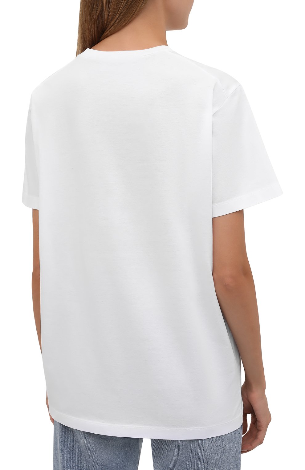 Хлопковая футболка DSQUARED2 белого цвета по цене 29950 руб., арт. S72GD0323/S23009, фото 4 Хлопковая футболка DSQUARED2, арт. S72GD0323/S23009, фото 4