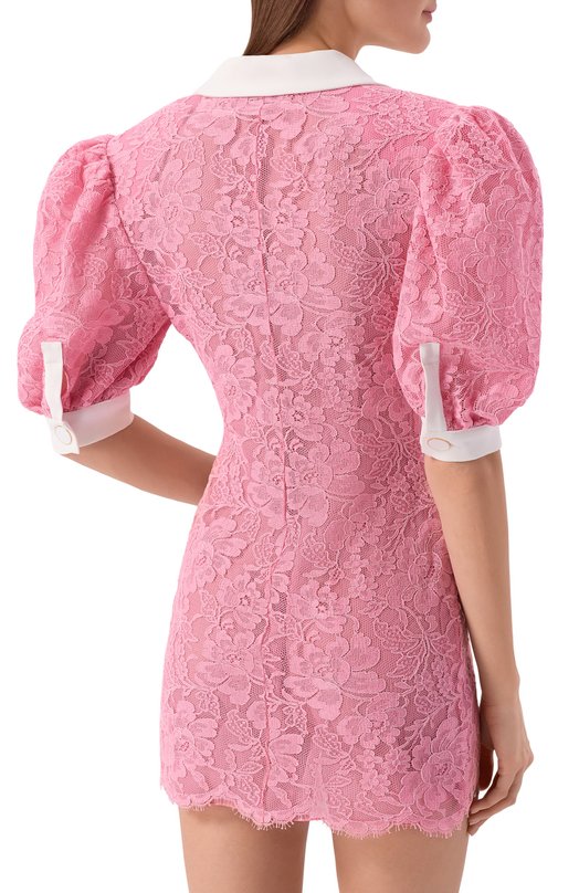 Платье из хлопка и вискозы ROWEN ROSE DRS_RR171_S Розовый  DRS_RR171_S Фото 3