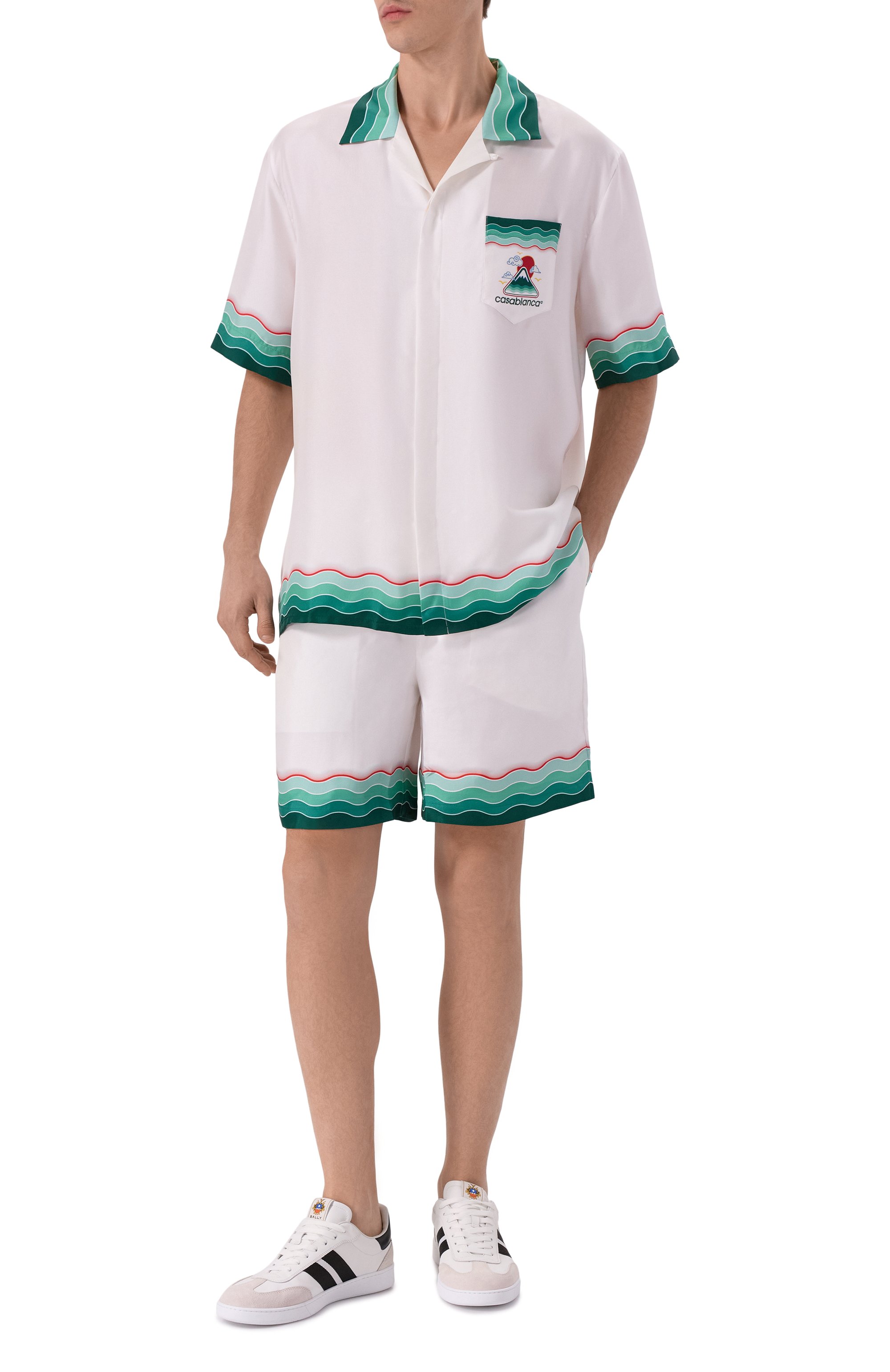 Шелковые шорты CASABLANCA, арт. MPF25-TR-012-03, фото 2