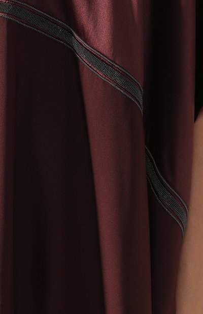 Шелковый топ свободного кроя с воротником-стойкой BRUNELLO CUCINELLI, арт. M0C59E5504, фото 5