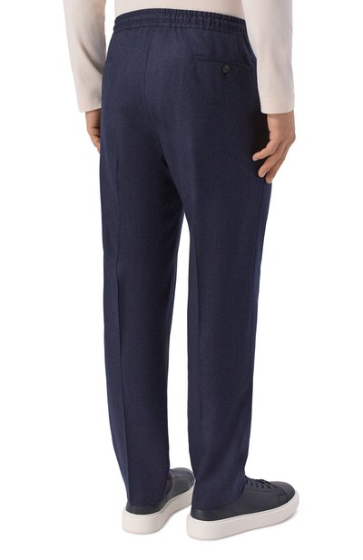 Шерстяные брюки CORNELIANI темно-синего цвета по цене 56450 руб., арт. 284L25/2A18111, фото 4 Шерстяные брюки CORNELIANI, арт. 284L25/2A18111, фото 4