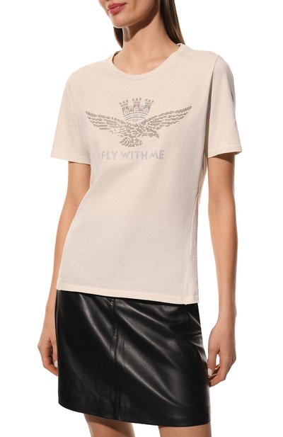 Хлопковая футболка AERONAUTICA MILITARE, арт. 222TS2041DJ496, фото 3
