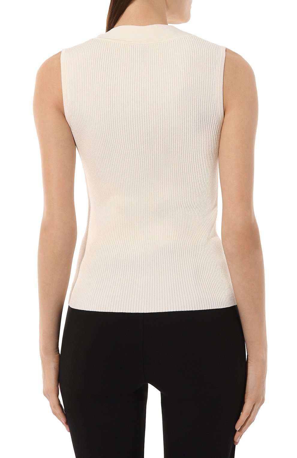 Топ из вискозы BOSS белого цвета по цене 22450 руб., арт. 50512919, фото 4 Топ из вискозы BOSS, арт. 50512919, фото 4