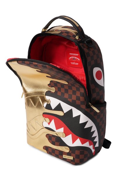 Рюкзак SPRAYGROUND, арт. 910B9250NSZ/SHARKS IN PARIS G0LD DRIP BACKPACK, фото 3
