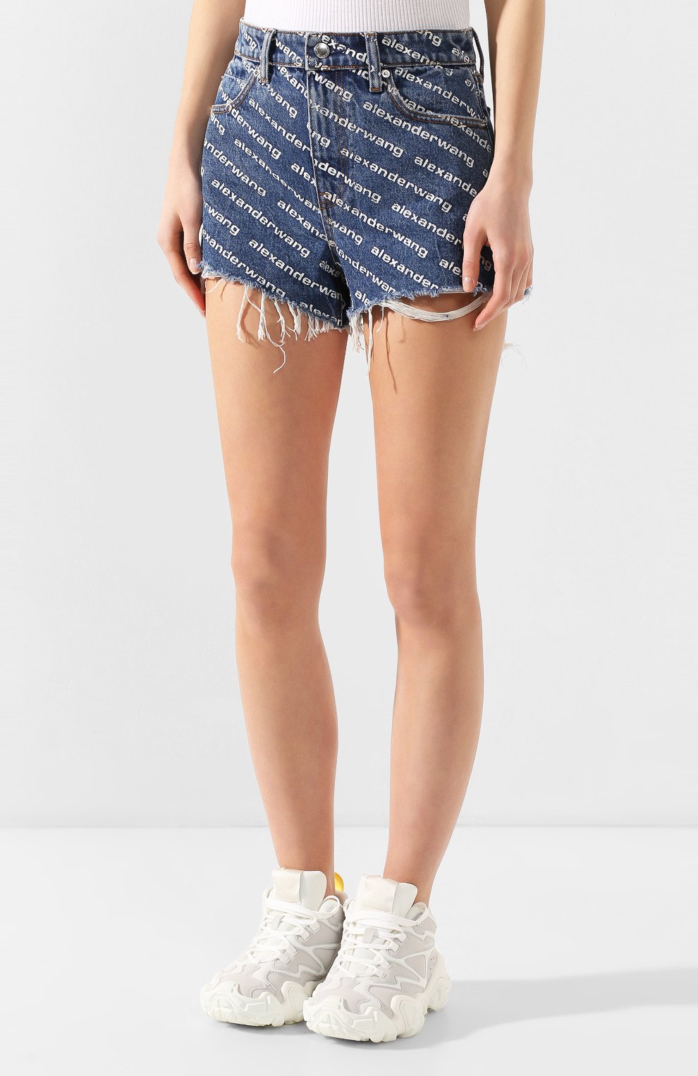 Джинсовые шорты ALEXANDER WANG, арт. 4DC1204644, фото 3