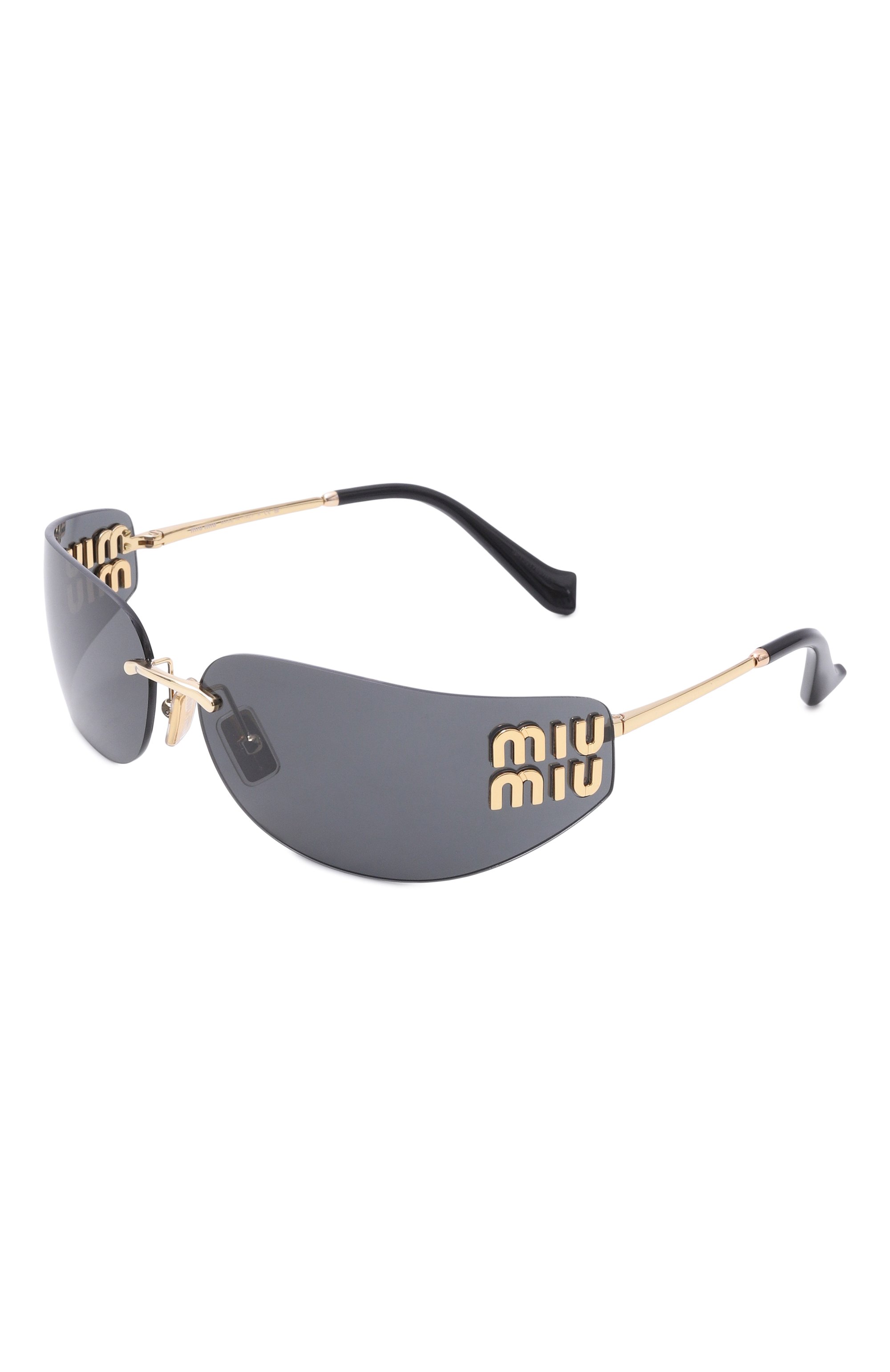 Солнцезащитные очки MIU MIU черного цвета по цене 89300 руб., арт. A51S-5AK5S0, фото 1 Солнцезащитные очки MIU MIU, арт. A51S-5AK5S0, фото 1