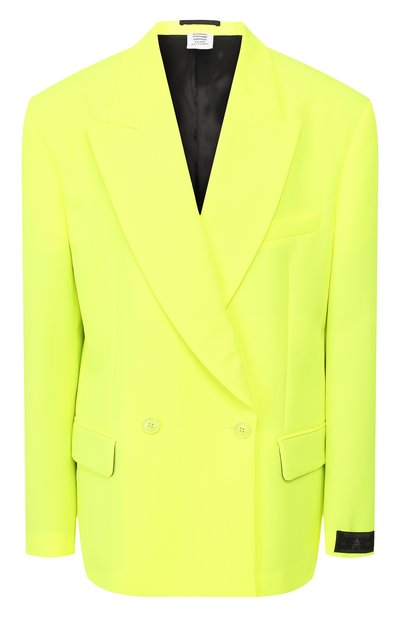 Женский жакет VETEMENTS, арт. SS20JA263 1352/W/FLU0 YELL0W