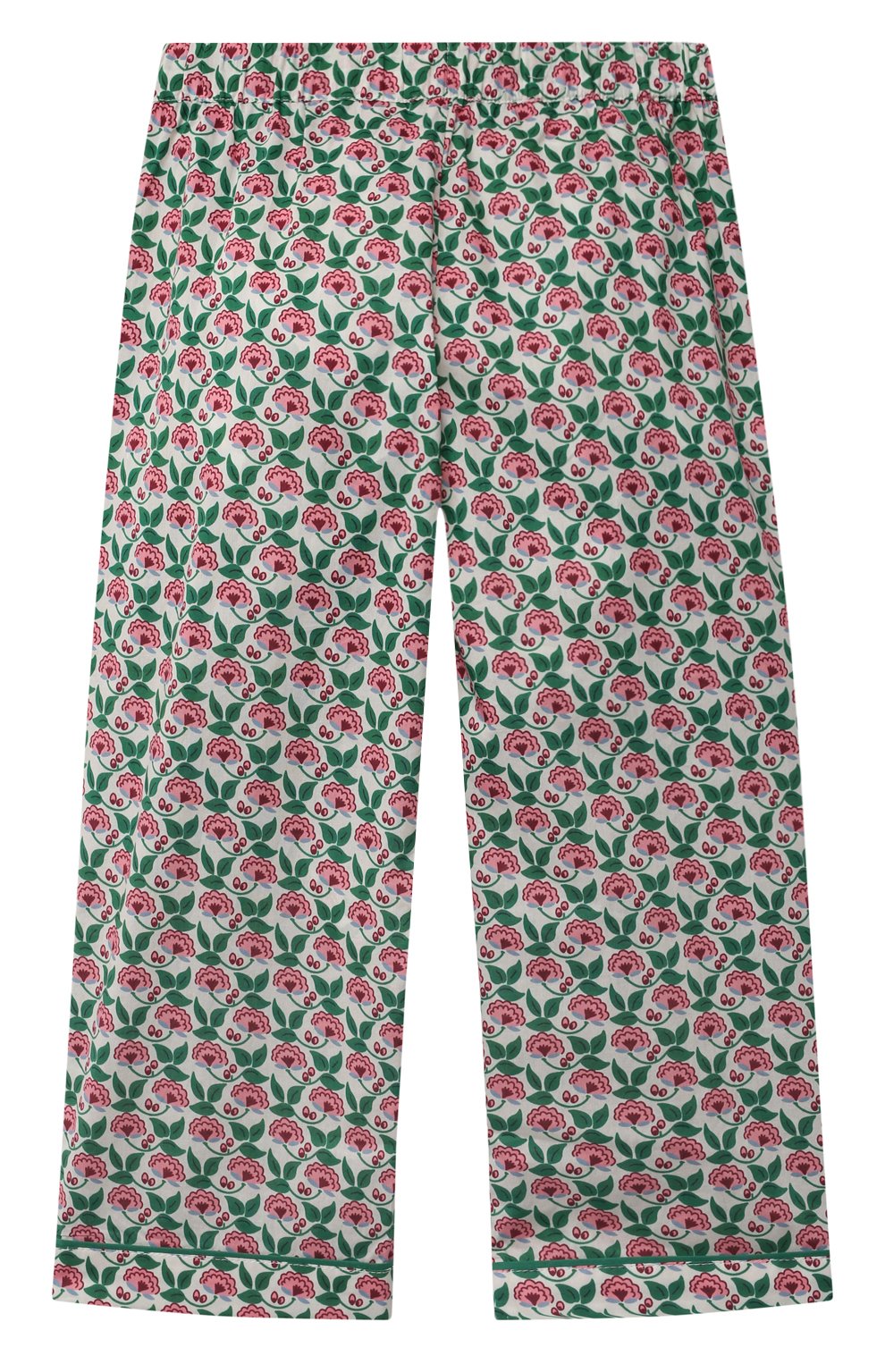 Хлопковая пижама LITTLE YOLKE зеленого цвета по цене 10550 руб., арт. AW21-12C-SP-GR, фото 5 Хлопковая пижама LITTLE YOLKE, арт. AW21-12C-SP-GR, фото 5