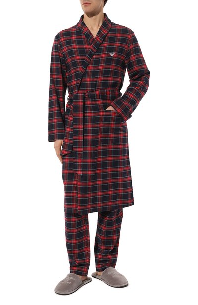 Хлопковый халат EMPORIO ARMANI, арт. 111910/3F599, фото 2