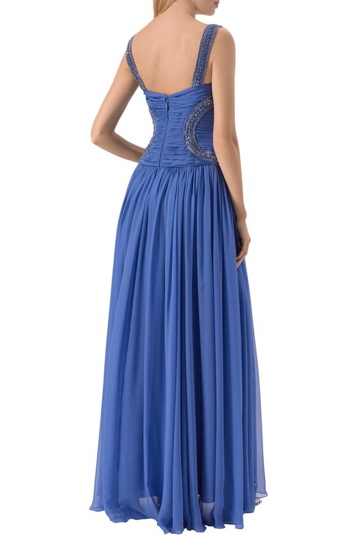 Шелковое платье Zuhair Murad PDR25005/CHSI028 Голубой  PDR25005/CHSI028 Фото 3