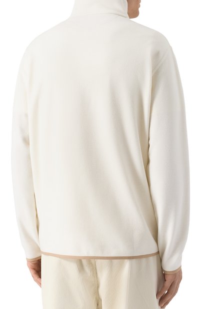 Анорак из кашемира и хлопка BRUNELLO CUCINELLI кремового цвета по цене 270500 руб., арт. MM840KT60, фото 4 Анорак из кашемира и хлопка BRUNELLO CUCINELLI, арт. MM840KT60, фото 4