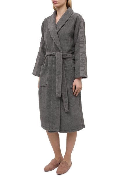 Хлопковый халат CALVIN KLEIN, арт. EW1159E, фото 3