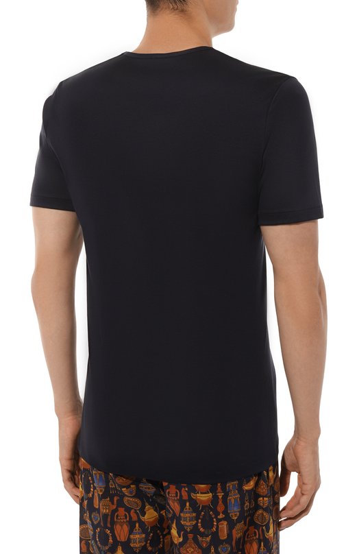 Хлопковая футболка Zimmerli 286-1442/L Синий  286-1442/L Фото 4