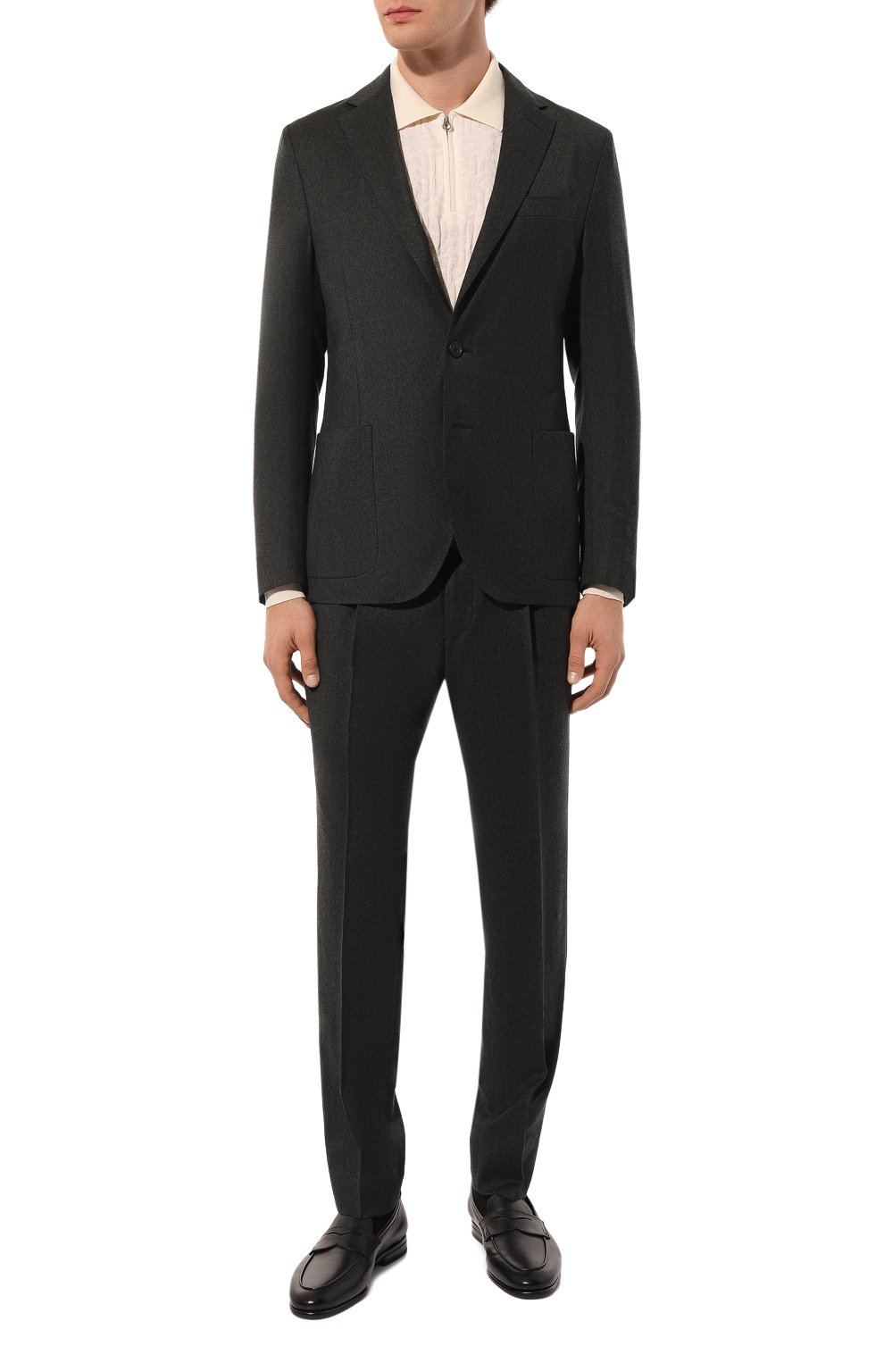 Шерстяной костюм CORNELIANI темно-зеленого цвета по цене 164500 руб., арт. 94X007-9418400_SET, фото 1 Шерстяной костюм CORNELIANI, арт. 94X007-9418400_SET, фото 1