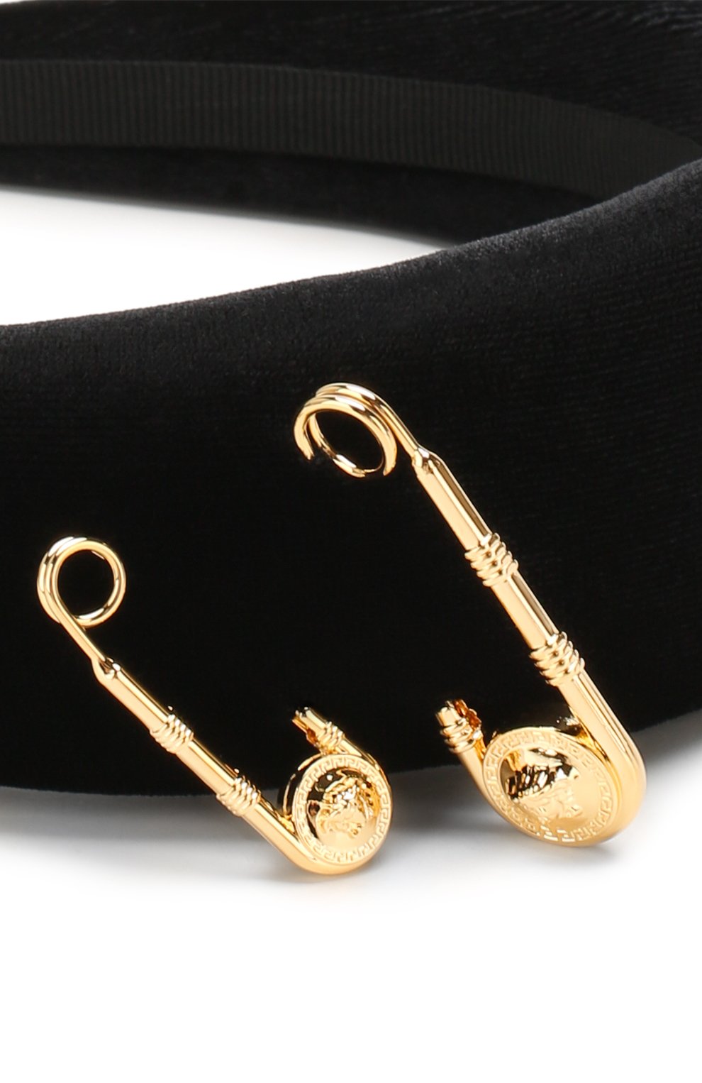 Ободок для волос VERSACE черного цвета по цене 39200 руб., арт. ICER001/A233131, фото 3 Ободок для волос VERSACE, арт. ICER001/A233131, фото 3