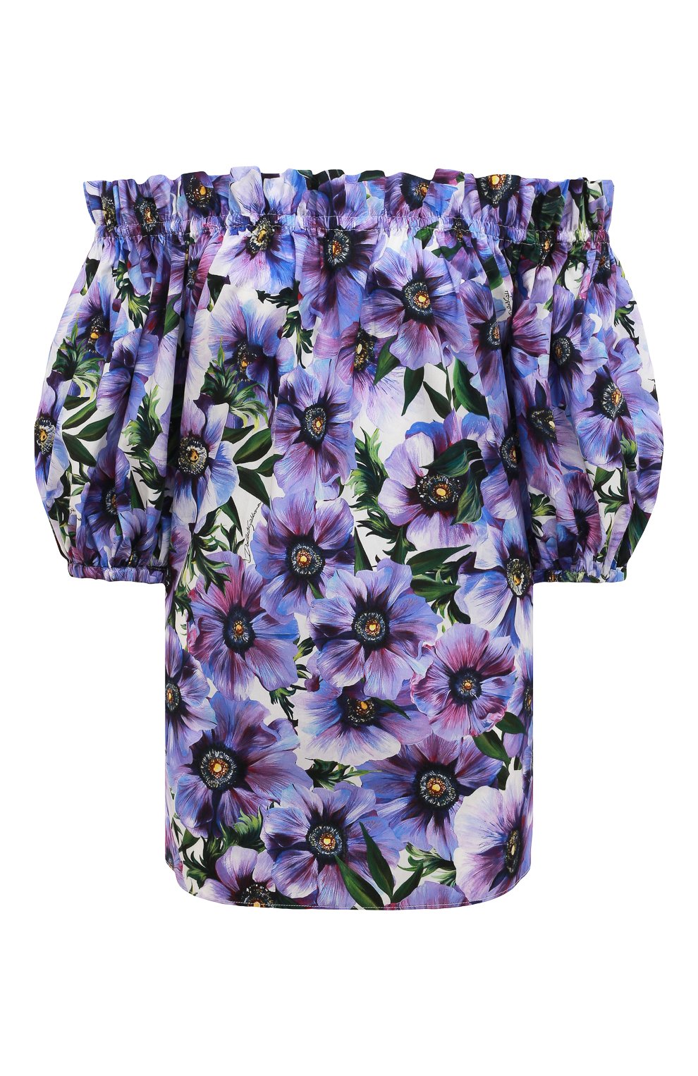 Хлопковая блузка DOLCE & GABBANA, арт. F71J7T/HS5GD/0UTLET AW22-23, фото 1