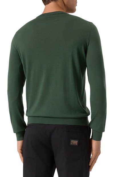 Шерстяной джемпер MVST зеленого цвета по цене 136000 руб., арт. M0-M25.1MM.K404/44-60, фото 4 Шерстяной джемпер MVST, арт. M0-M25.1MM.K404/44-60, фото 4