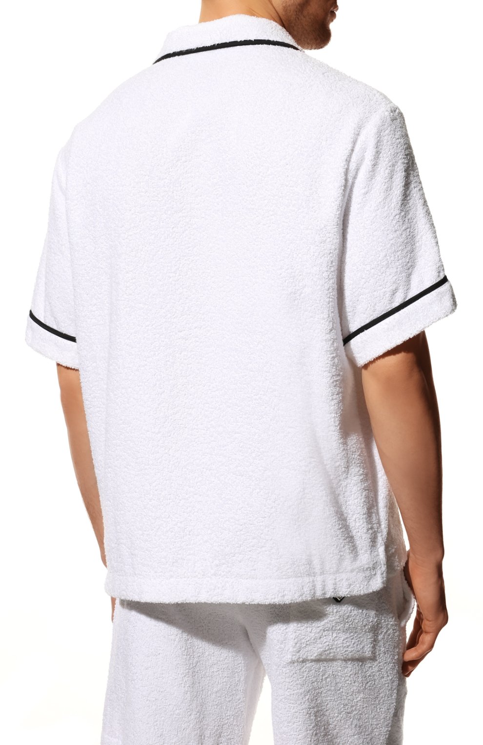 Хлопковая рубашка PRADA белого цвета по цене 99000 руб., арт. SC559-1ZR3-F0009-212, фото 4 Хлопковая рубашка PRADA, арт. SC559-1ZR3-F0009-212, фото 4