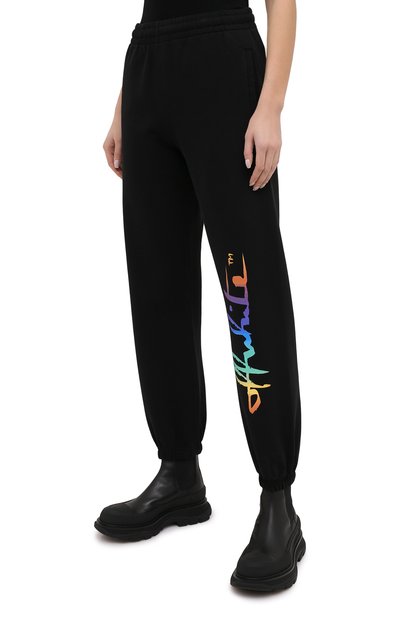 Хлопковые джоггеры OFF-WHITE, арт. 0WCH006F20JER0021084, фото 3