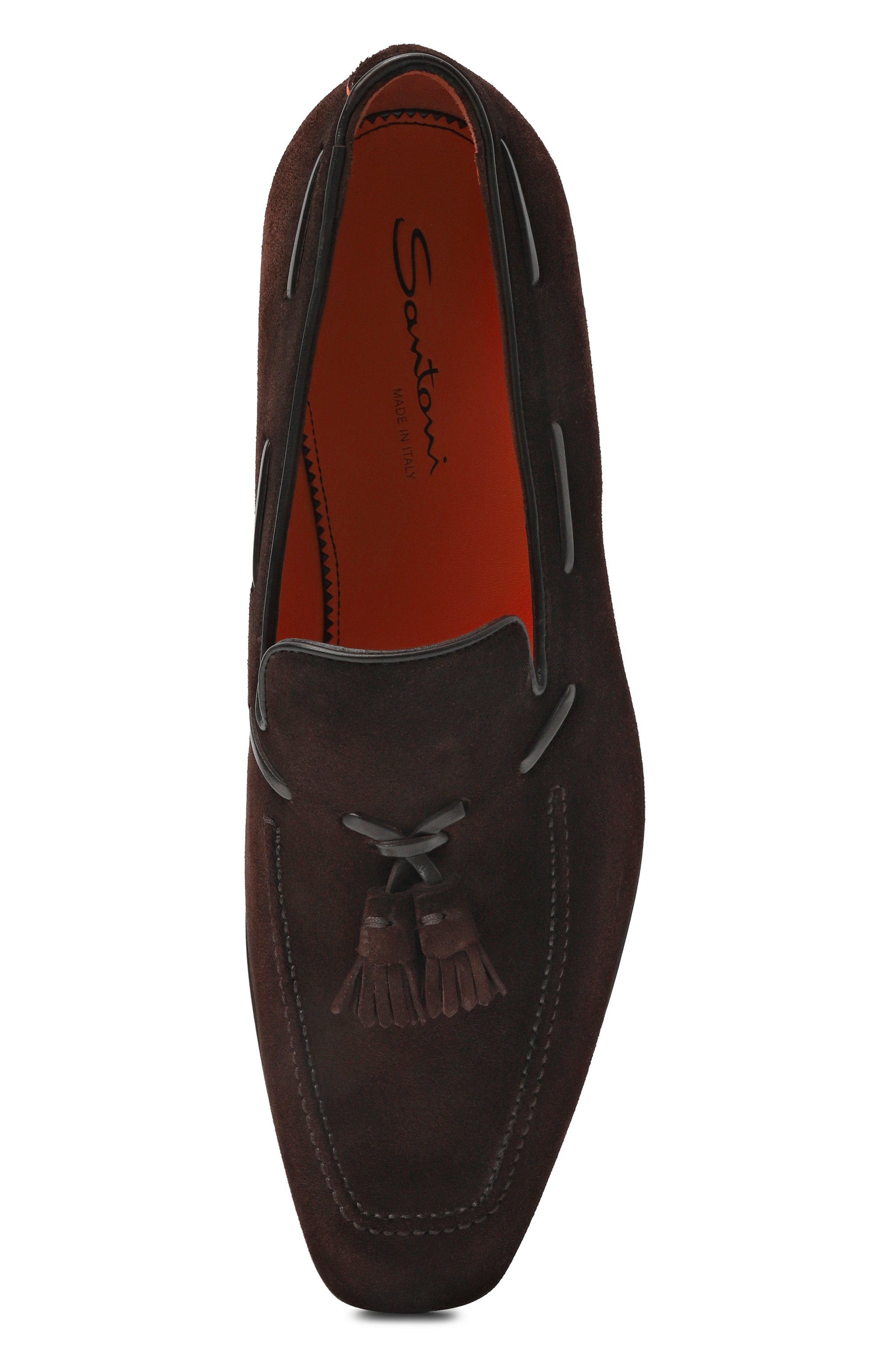 Замшевые лоферы brando SANTONI, арт. MCBG19176BJ1GEIP, фото 6