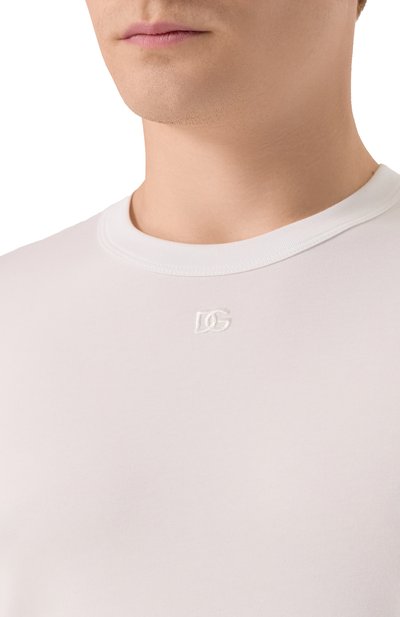 Хлопковая футболка DOLCE & GABBANA, арт. G8SX0Z/G7PIY, фото 5