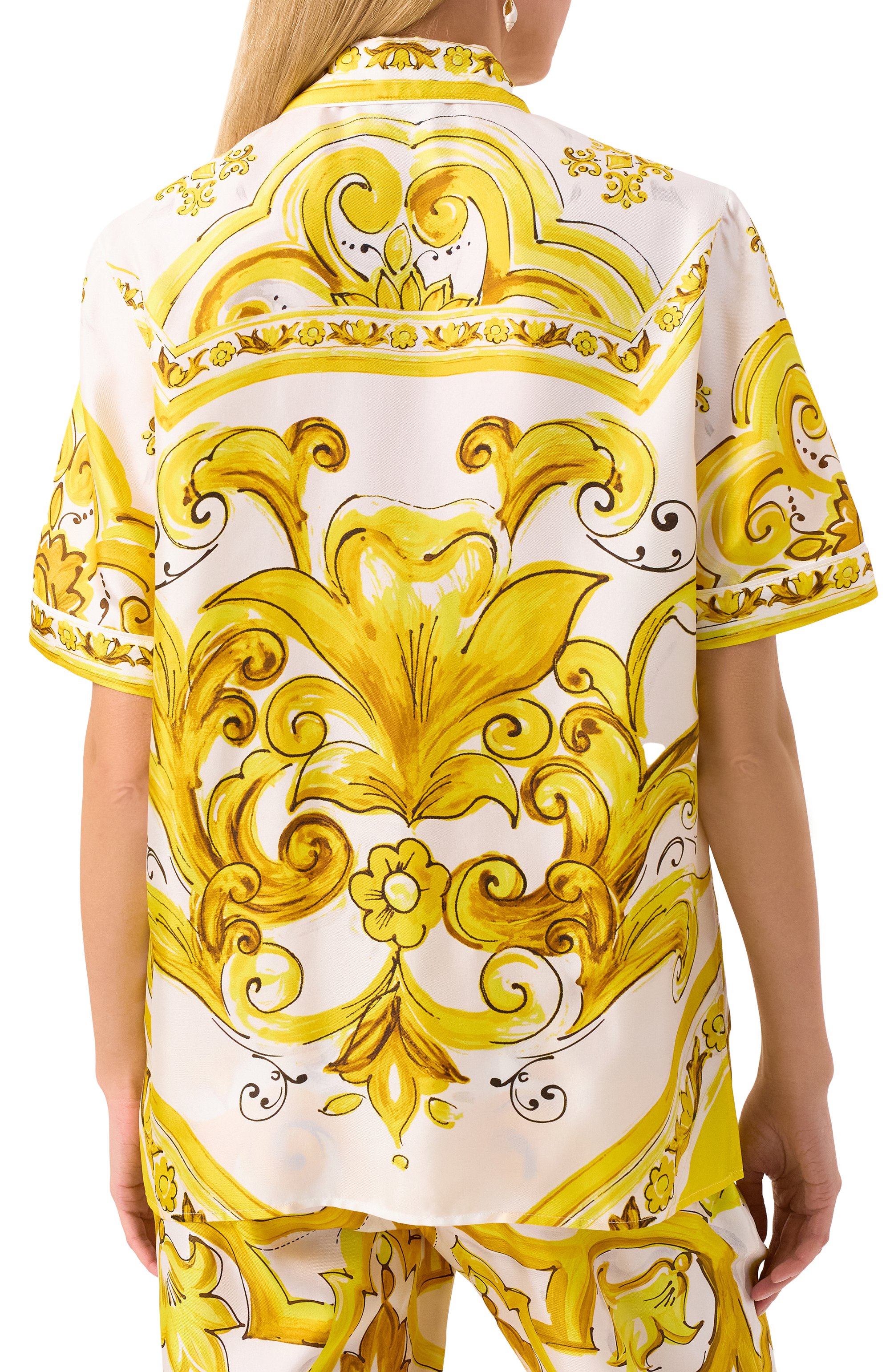 Шелковая рубашка DOLCE & GABBANA, арт. F5S02T/HI1TK, фото 4