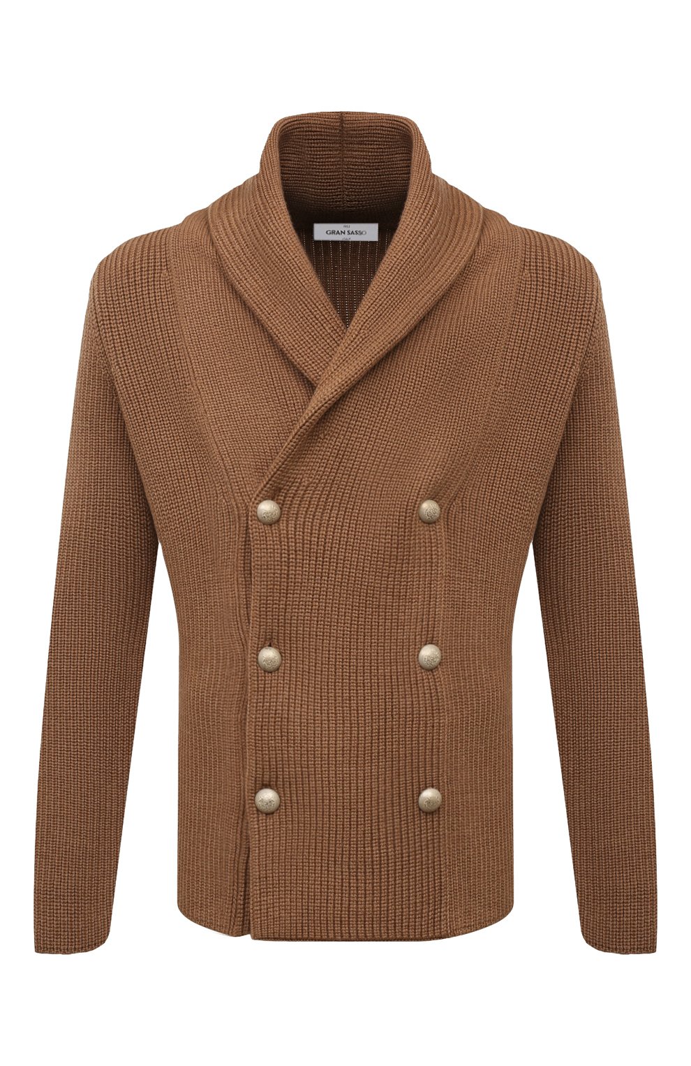 Шерстяной кардиган GRAN SASSO коричневого цвета по цене 45600 руб., арт. 13190/14250, фото 1 Шерстяной кардиган GRAN SASSO, арт. 13190/14250, фото 1