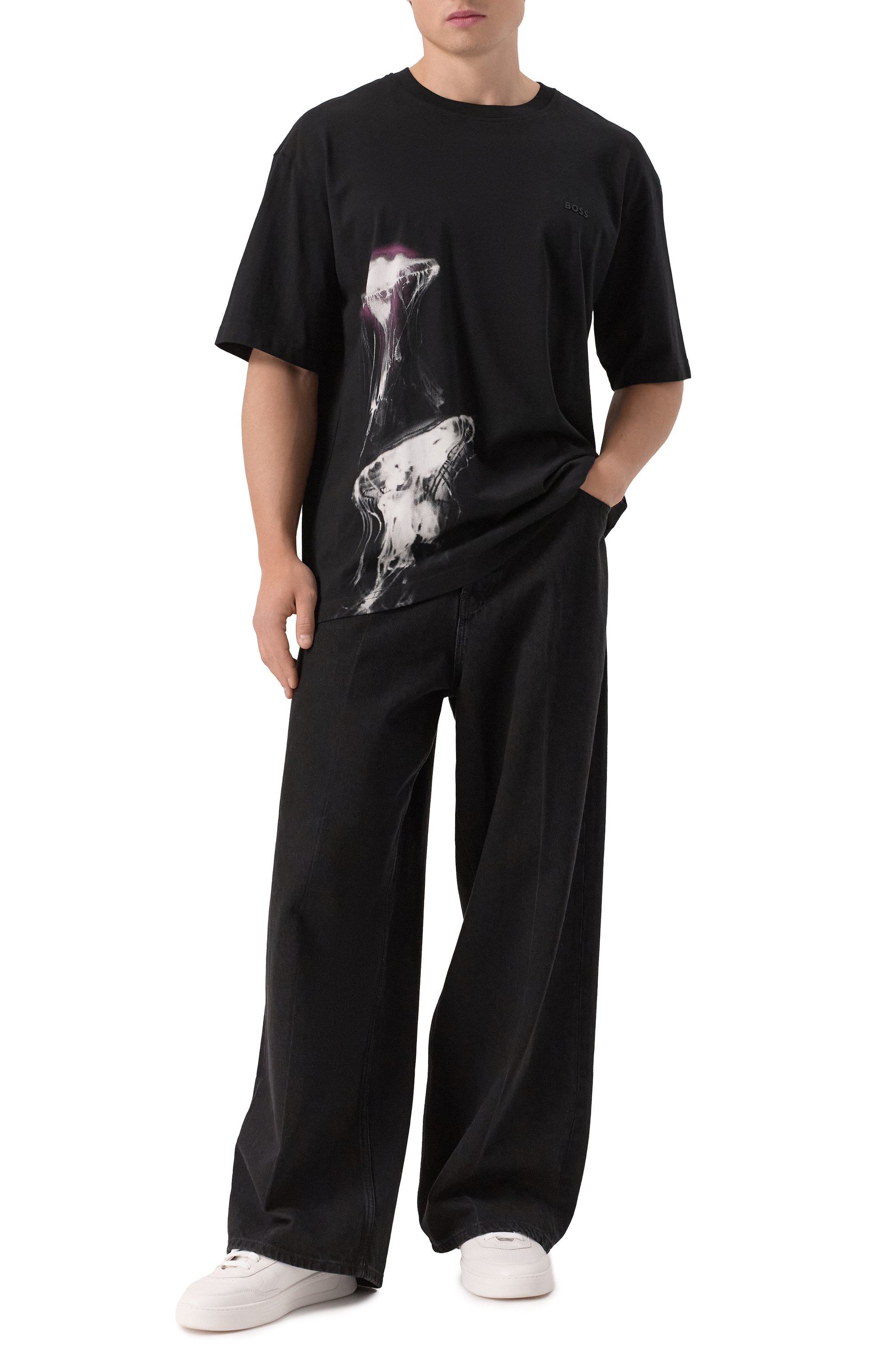 Хлопковая футболка BOSS ORANGE, арт. 50541099, фото 2