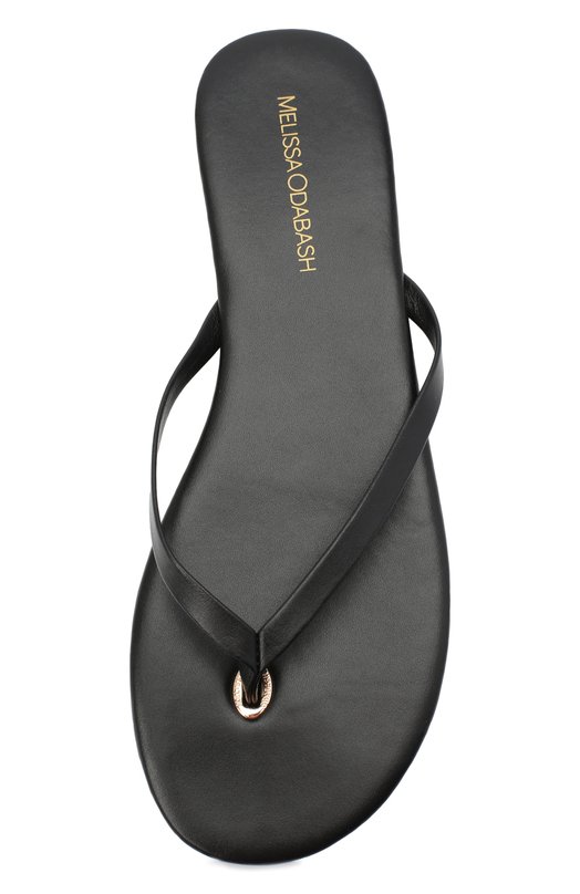 Кожаные шлепанцы Melissa Odabash SANDALS Чёрный  SANDALS Фото 5
