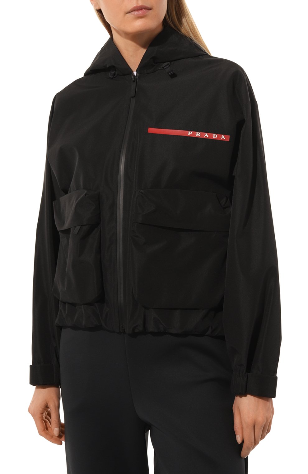 Куртка prada linea rossa PRADA черного цвета по цене 230000 руб., арт. 291784-1V94-F0002-201, фото 3 Куртка prada linea rossa PRADA, арт. 291784-1V94-F0002-201, фото 3