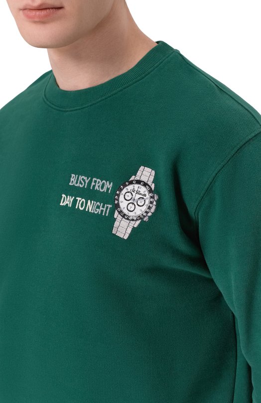 Хлопковый свитшот MC2 Saint Barth S0H0004-00638I/S0H0 N Зелёный  S0H0004-00638I/S0H0 N Фото 5