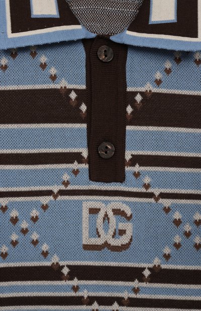 Хлопковое поло DOLCE & GABBANA, арт. L4KWH4/JBCHG/2-6, фото 3