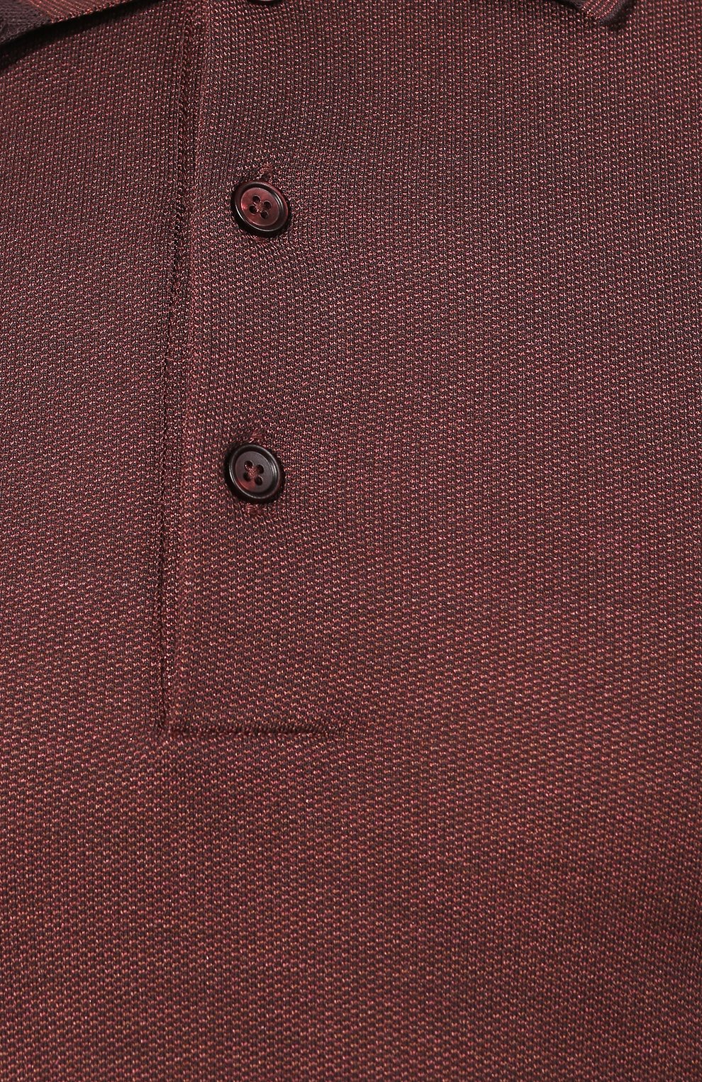 Поло из смеси хлопка и шелка ZEGNA, арт. UU541/746, фото 5