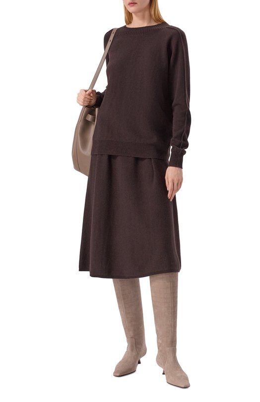 Сапоги из нубука Brunello Cucinelli MZDCC3057P Бежевый  MZDCC3057P Фото 3