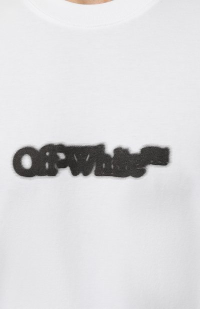 Хлопковая футболка OFF-WHITE, арт. 0MAA161F23JER002, фото 5