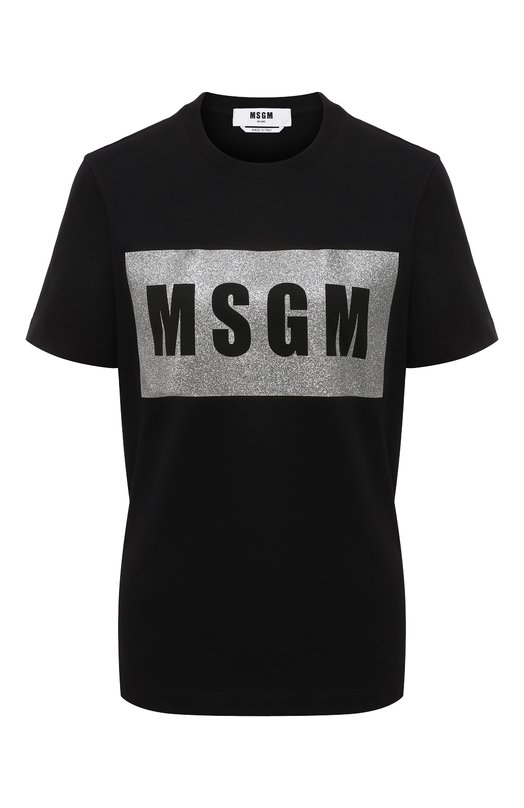 

Хлопковая футболка MSGM, Чёрный