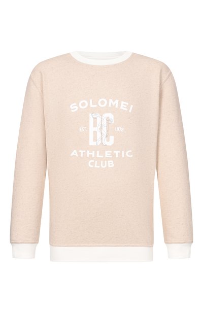 Мужской свитшот из хлопка и льна BRUNELLO CUCINELLI, арт. MR8313380G