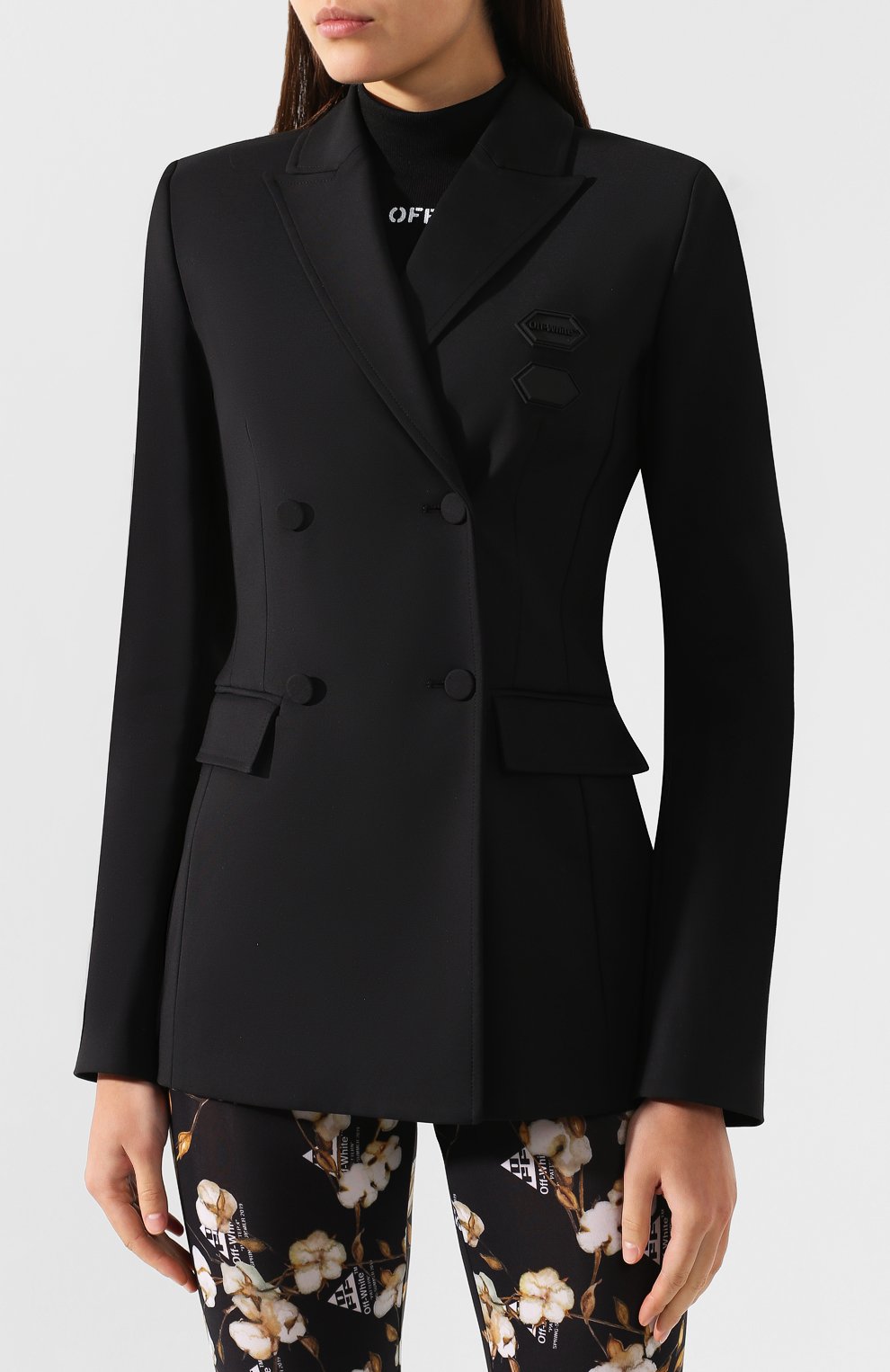 Двубортный жакет OFF-WHITE, арт. 0WEF019R19C940571000, фото 3