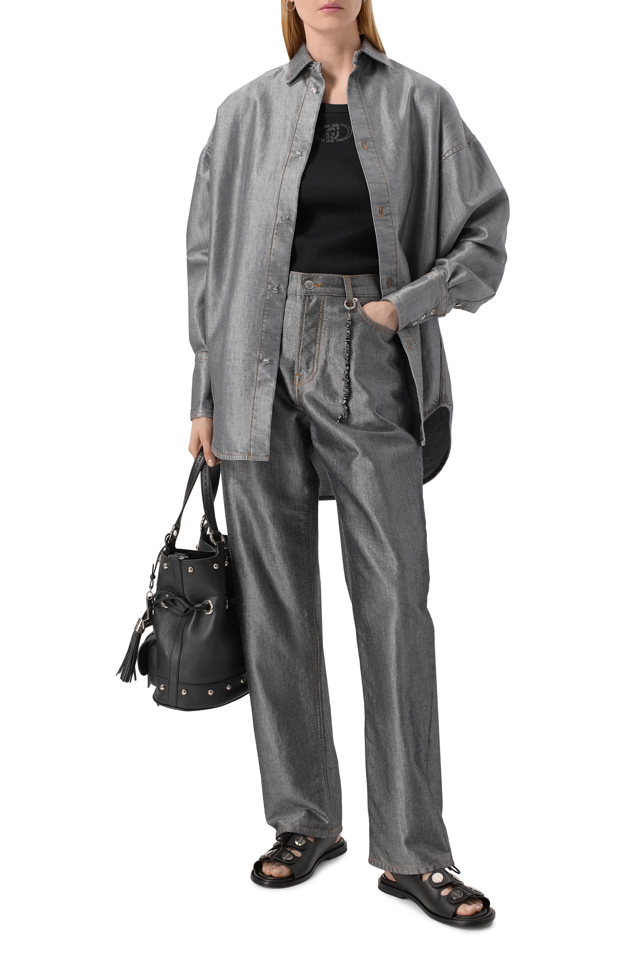 Хлопковая майка LIU JO, арт. WA5367J0295, фото 2